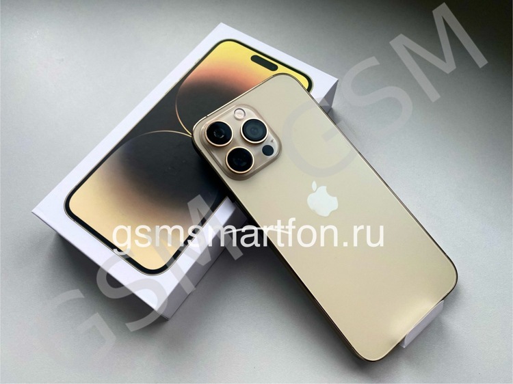 Смартфон iPhone 14 Pro Max золотой