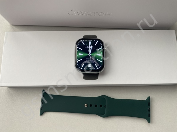 Apple Watch 11 Starlight Sport Band Green