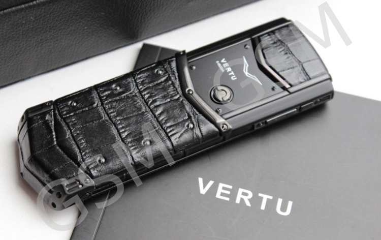 Vertu Signature S Design Black Alligator